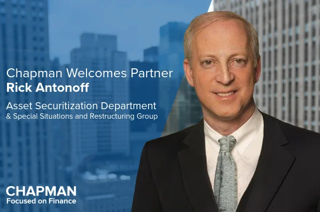 Chapman Welcomes Partner Rick Antonoff